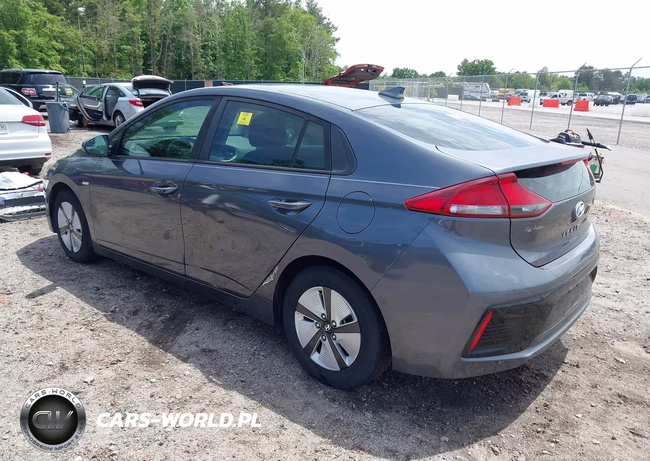 2017 Hyundai Ioniq Hybrid Blue VIN:KMHC65LC8HU048036 - 3