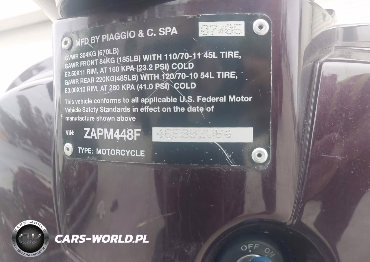 2006 Vespa Lx 150 VIN:ZAPM448F465002964 - 10