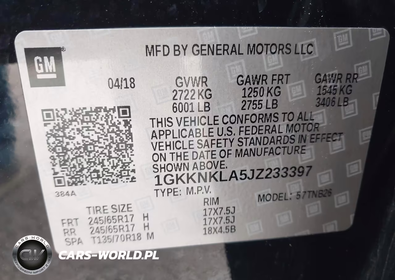 2018 GMC Acadia Sle-1 VIN:1GKKNKLA5JZ233397 - 9