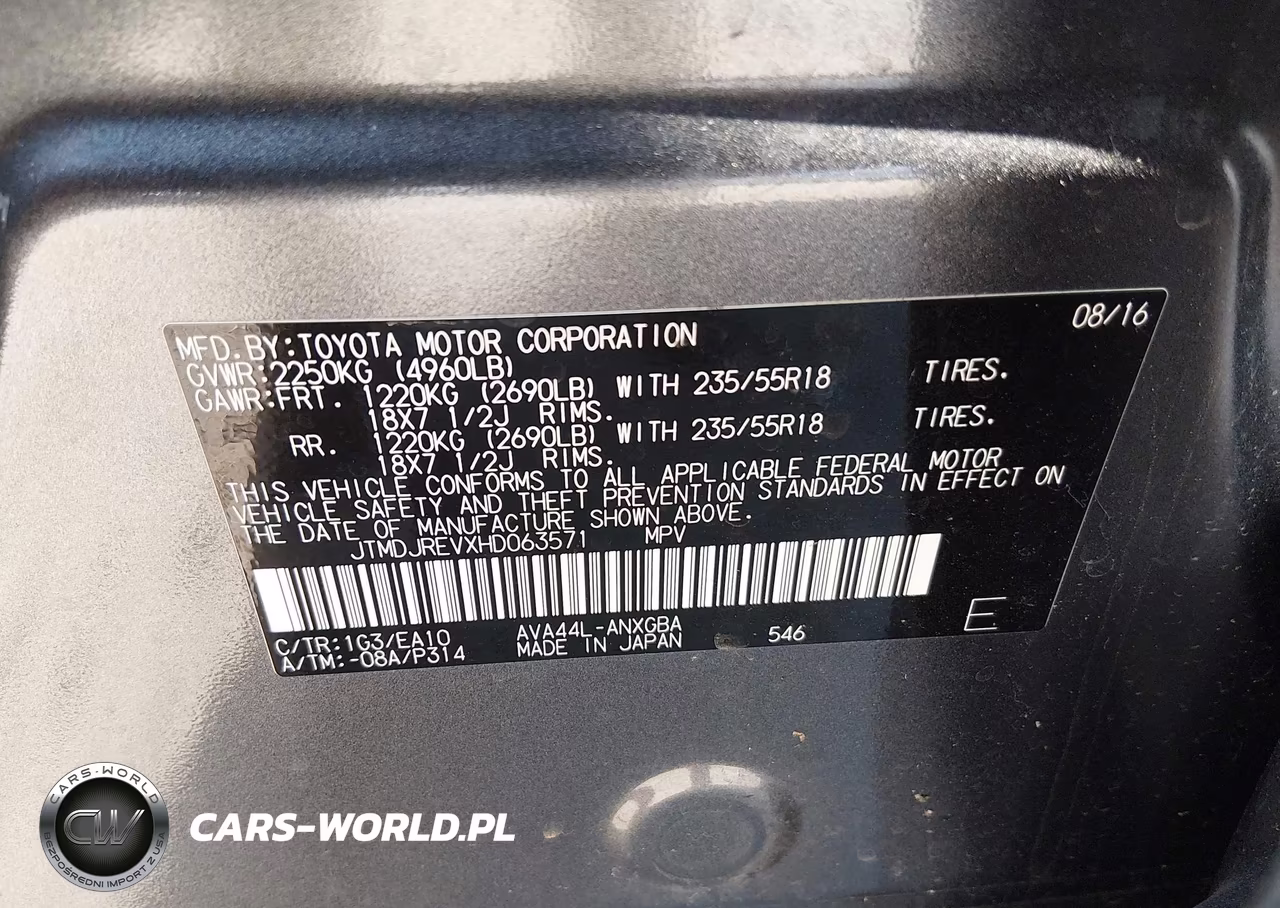 2017 Toyota Rav4 Hybrid Limited VIN:JTMDJREVXHD063571 - 9