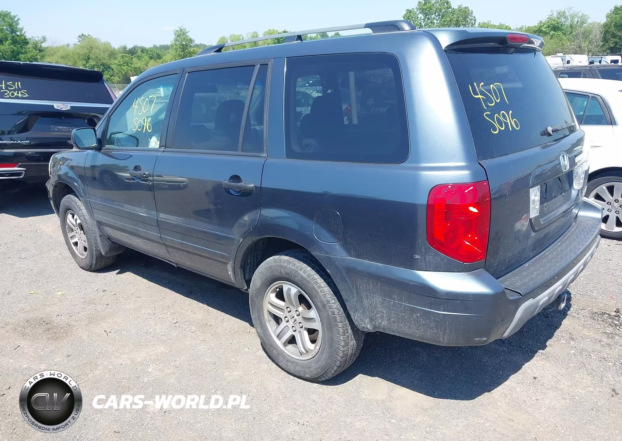 2005 Honda Pilot Ex-L VIN:5FNYF18545B055177 - 3