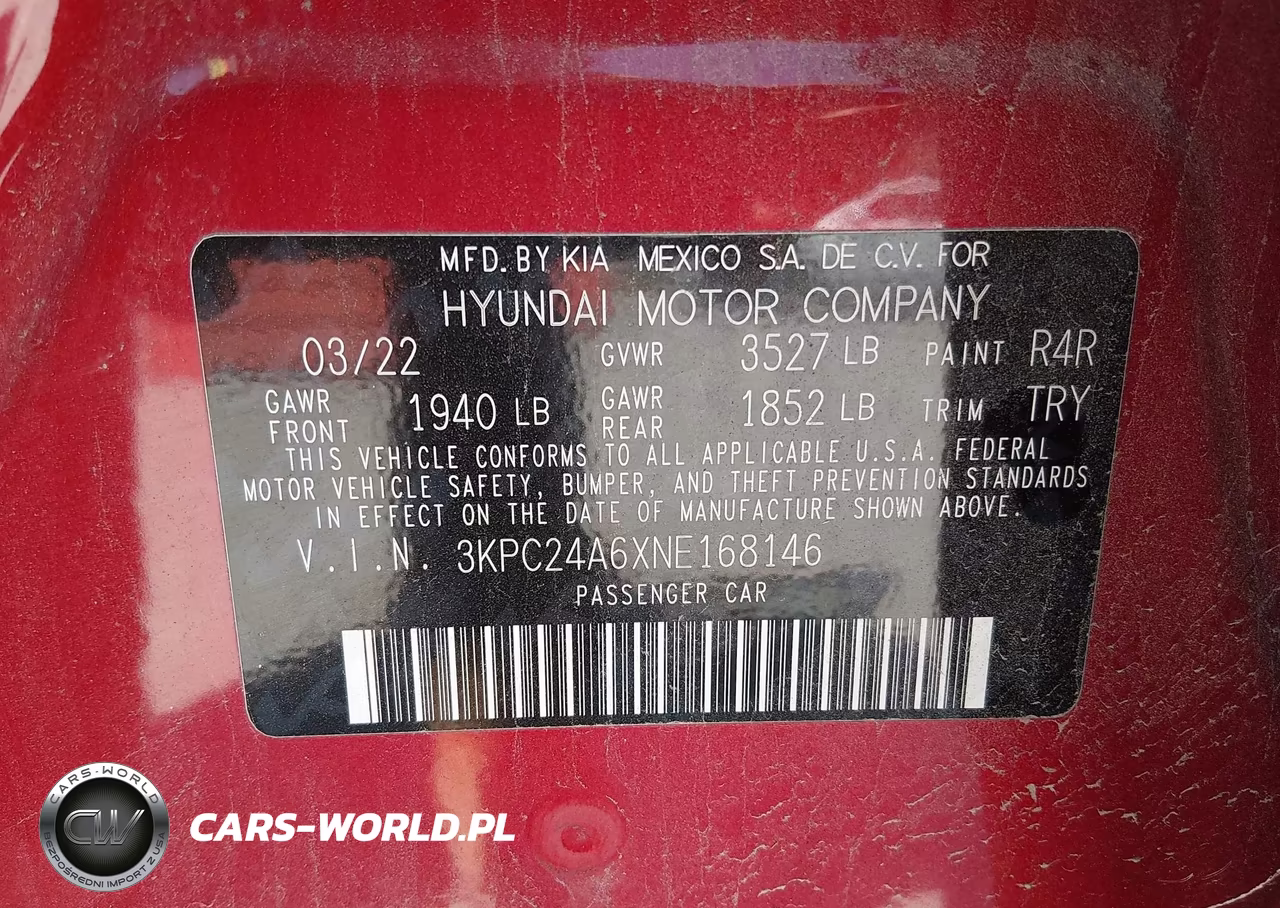 2022 Hyundai Accent Se VIN:3KPC24A6XNE168146 - 9