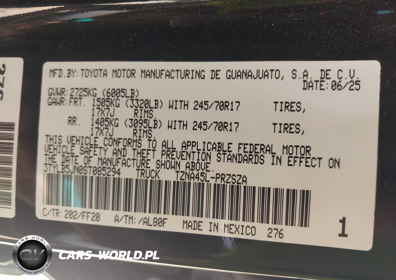 2025 Toyota Tacoma Sr5 VIN:3TYLB5JN0ST085294 - 9