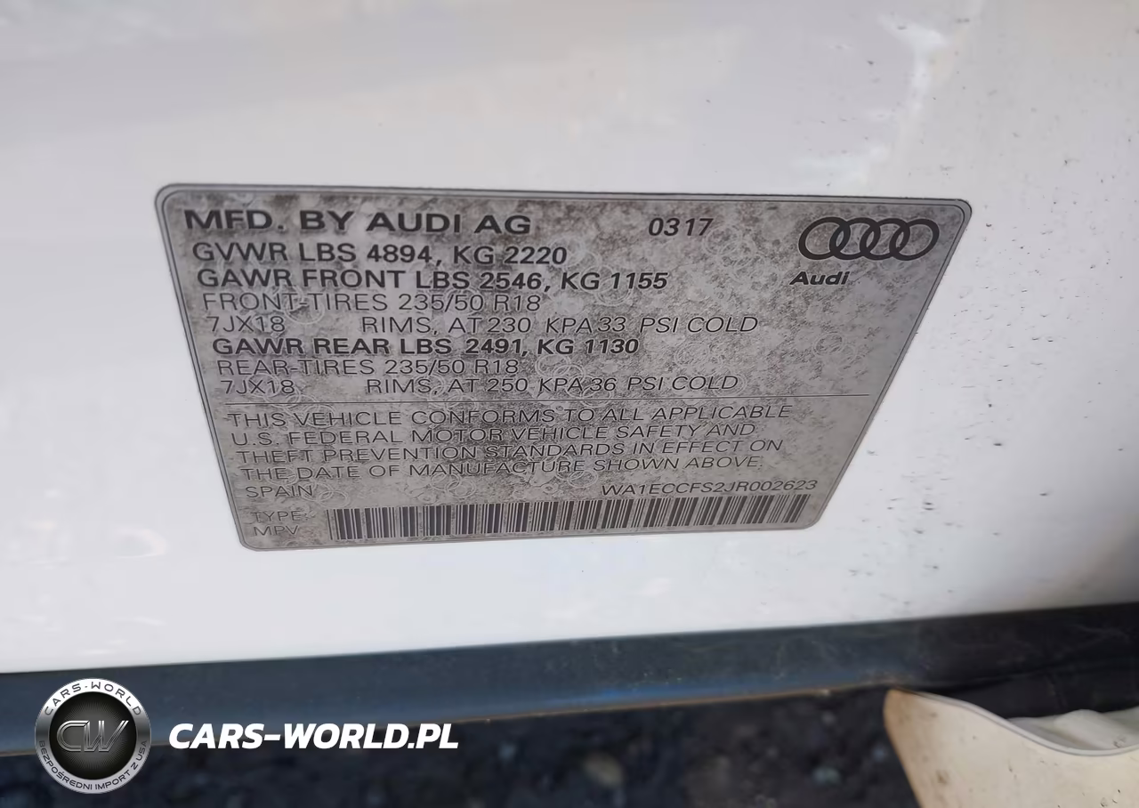2018 Audi Q3 2.0T Premium-2.0T Sport Premium VIN:WA1ECCFS2JR002623 - 9
