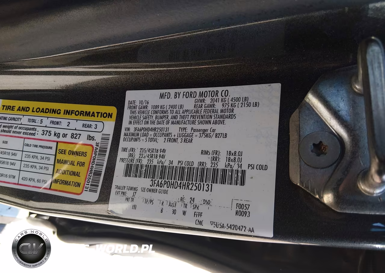 2017 Ford Fusion Se VIN:3FA6P0HD4HR250131 - 9