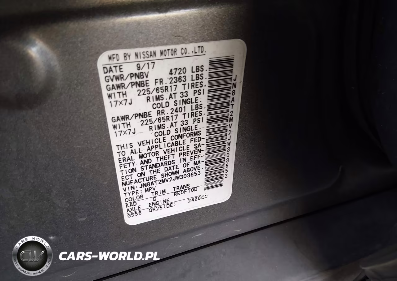 2018 Nissan Rogue S VIN:JN8AT2MV2JW303653 - 9