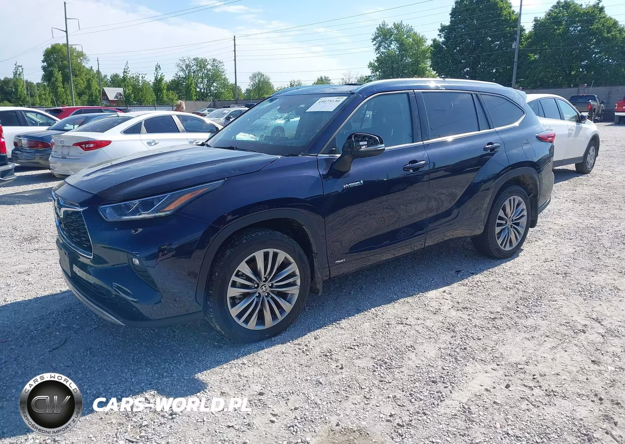 2021 Toyota Highlander Hybrid Platinum VIN:5TDEBRCH9MS031854 - 2