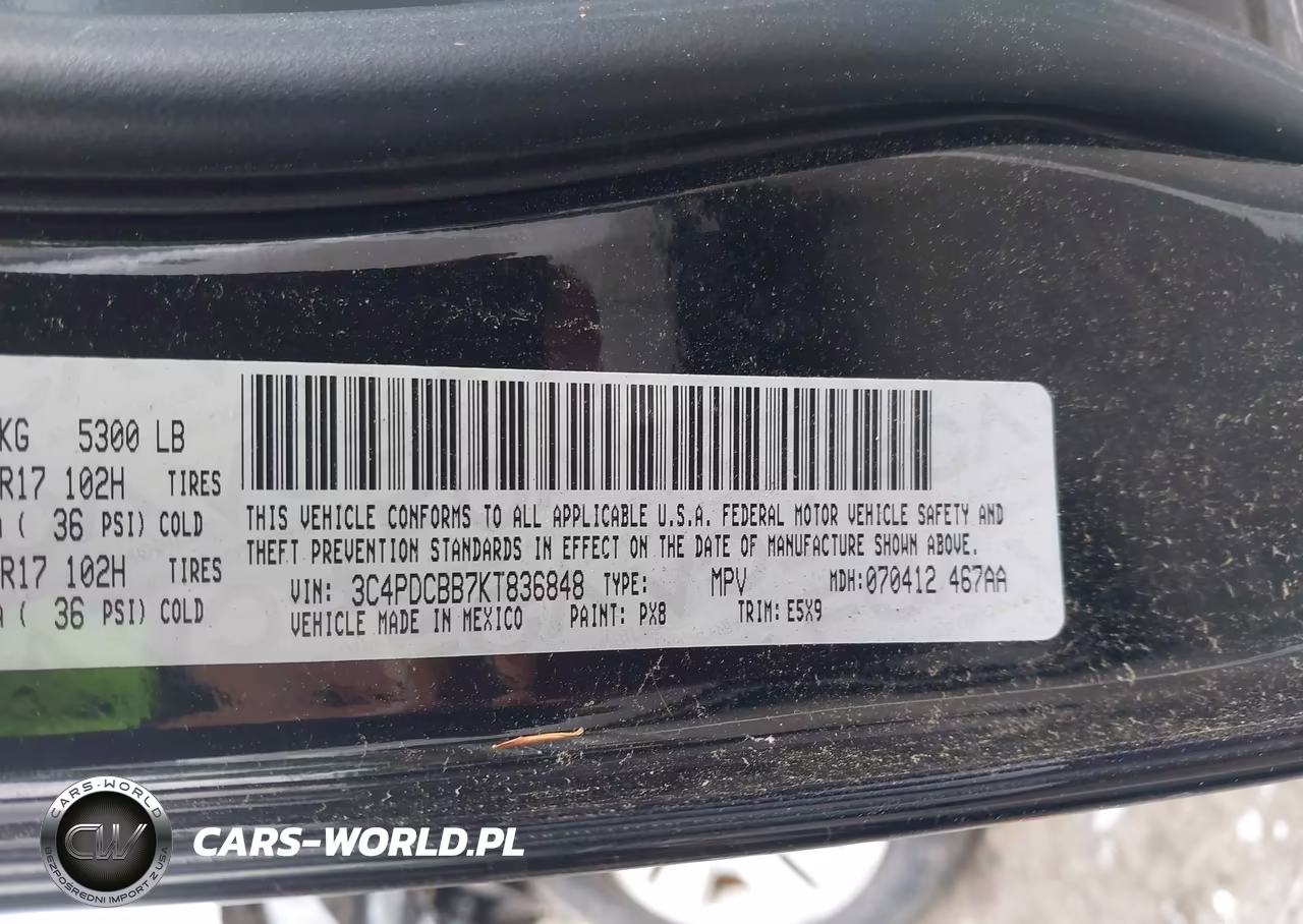 2019 Dodge Journey Se VIN:3C4PDCBB7KT836848 - 9