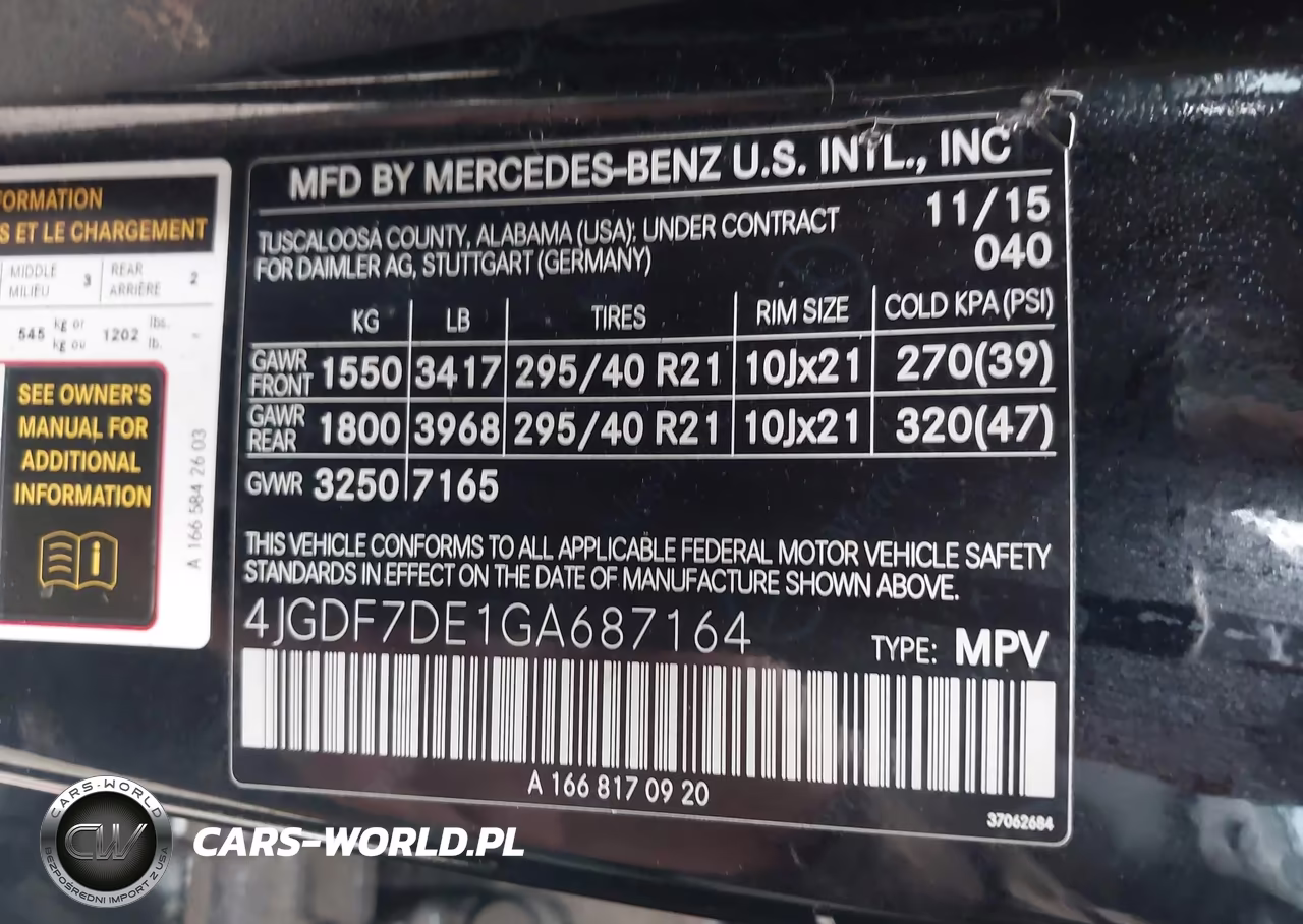 2016 Mercedes-Benz Gl 550 4Matic VIN:4JGDF7DE1GA687164 - 9