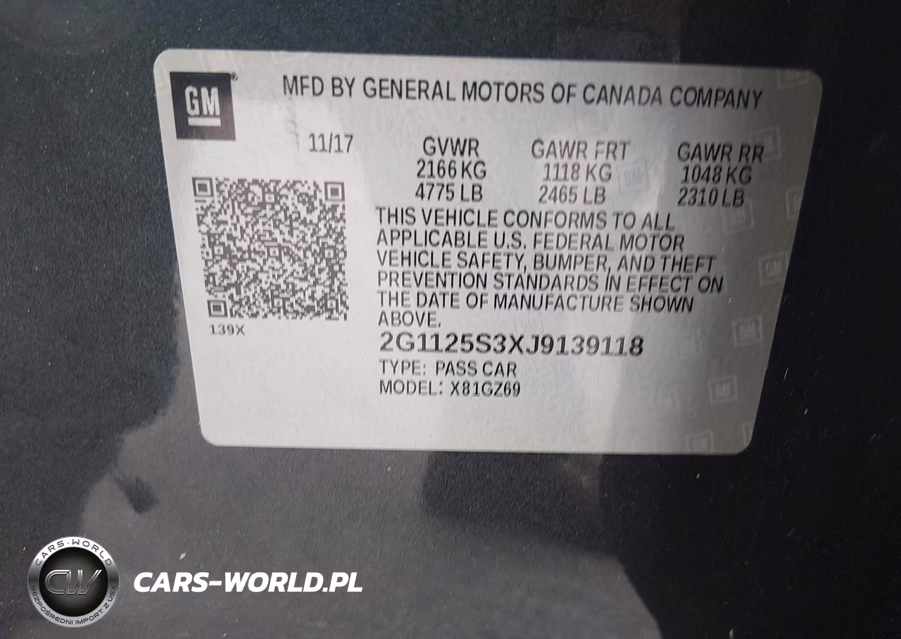 2018 Chevrolet Impala 2Lz VIN:2G1125S3XJ9139118 - 9