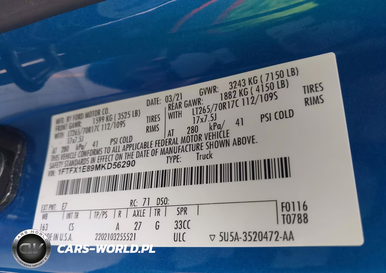2021 Ford F-150 Xl VIN:1FTFX1E89MKD56290 - 9