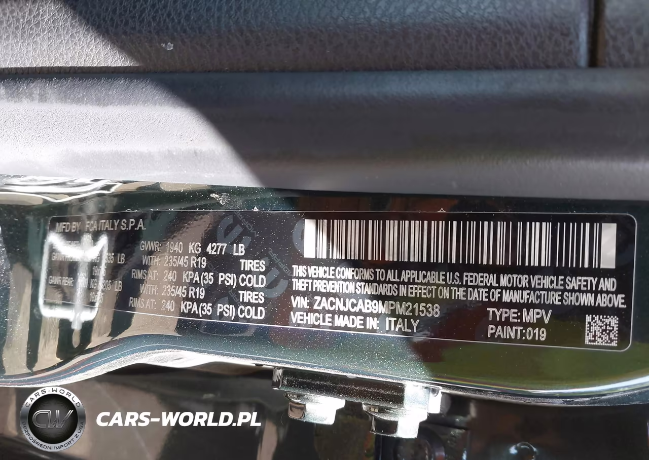 2021 Jeep Renegade Jeepster Fwd VIN:ZACNJCAB9MPM21538 - 9
