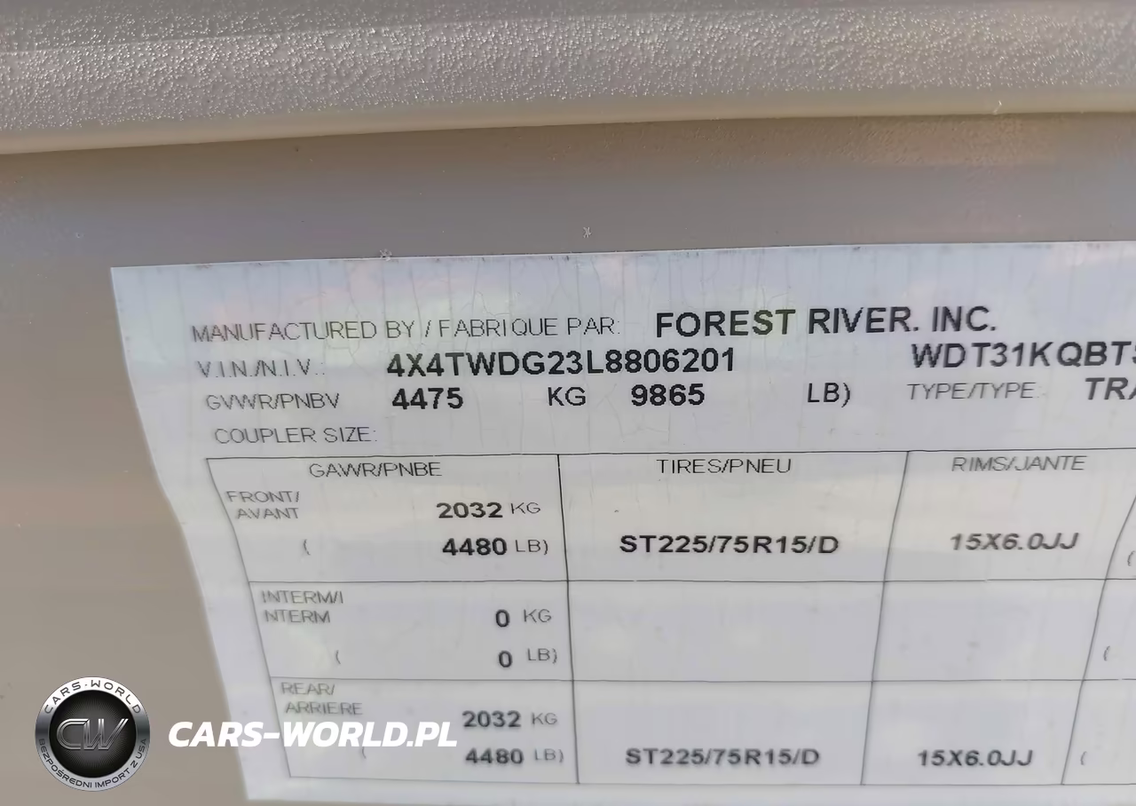 2020 Forest River Wildwood VIN:4X4TWDG23L8806201 - 9