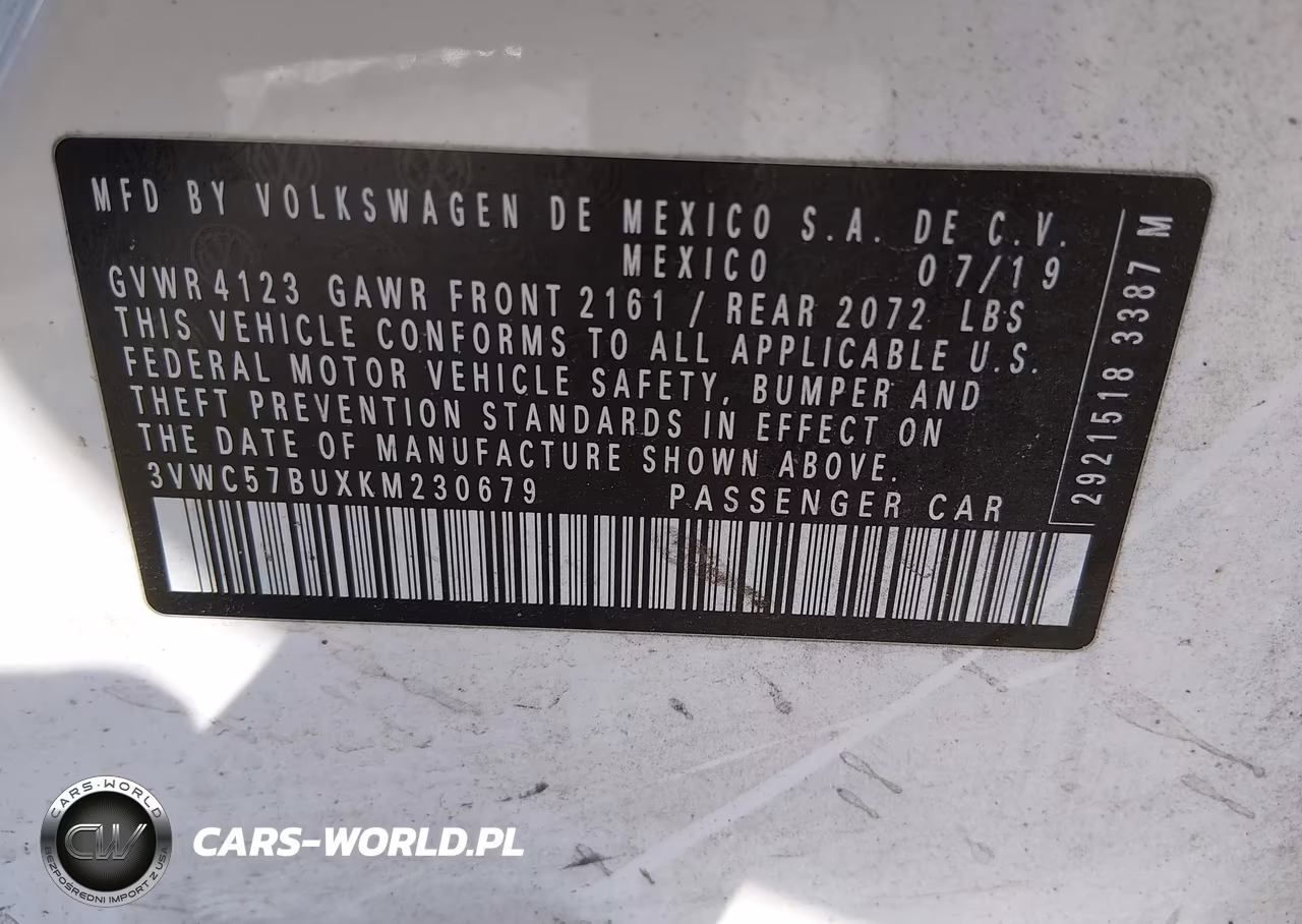 2019 Volkswagen Jetta 1.4T R-Line-1.4T S-1.4T Se VIN:3VWC57BUXKM230679 - 9