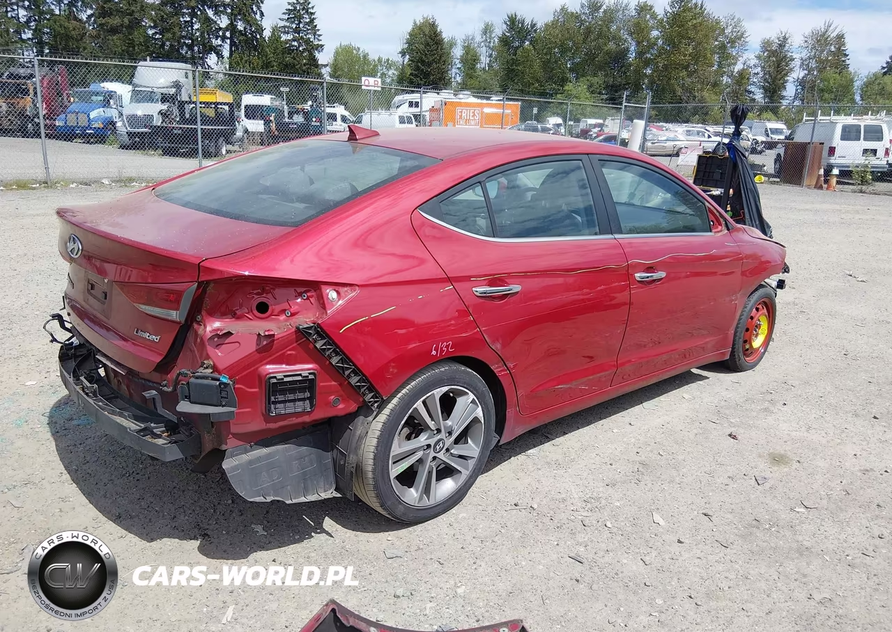 2017 Hyundai Elantra Limited VIN:KMHD84LF2HU359559 - 4