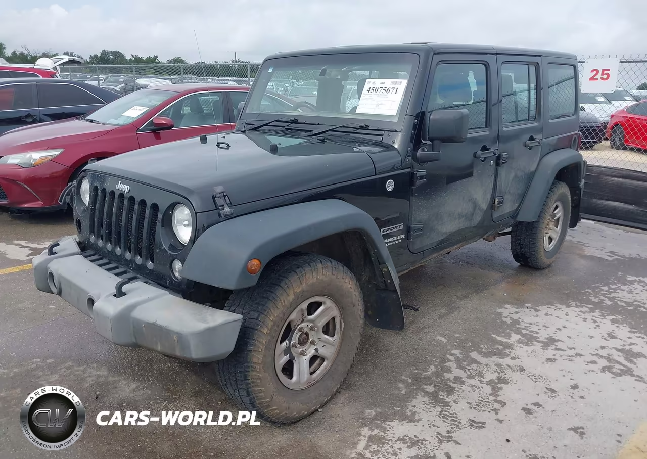 2016 Jeep Wrangler Unlimited Sport Rhd VIN:1C4BJWKG1GL203541 - 2
