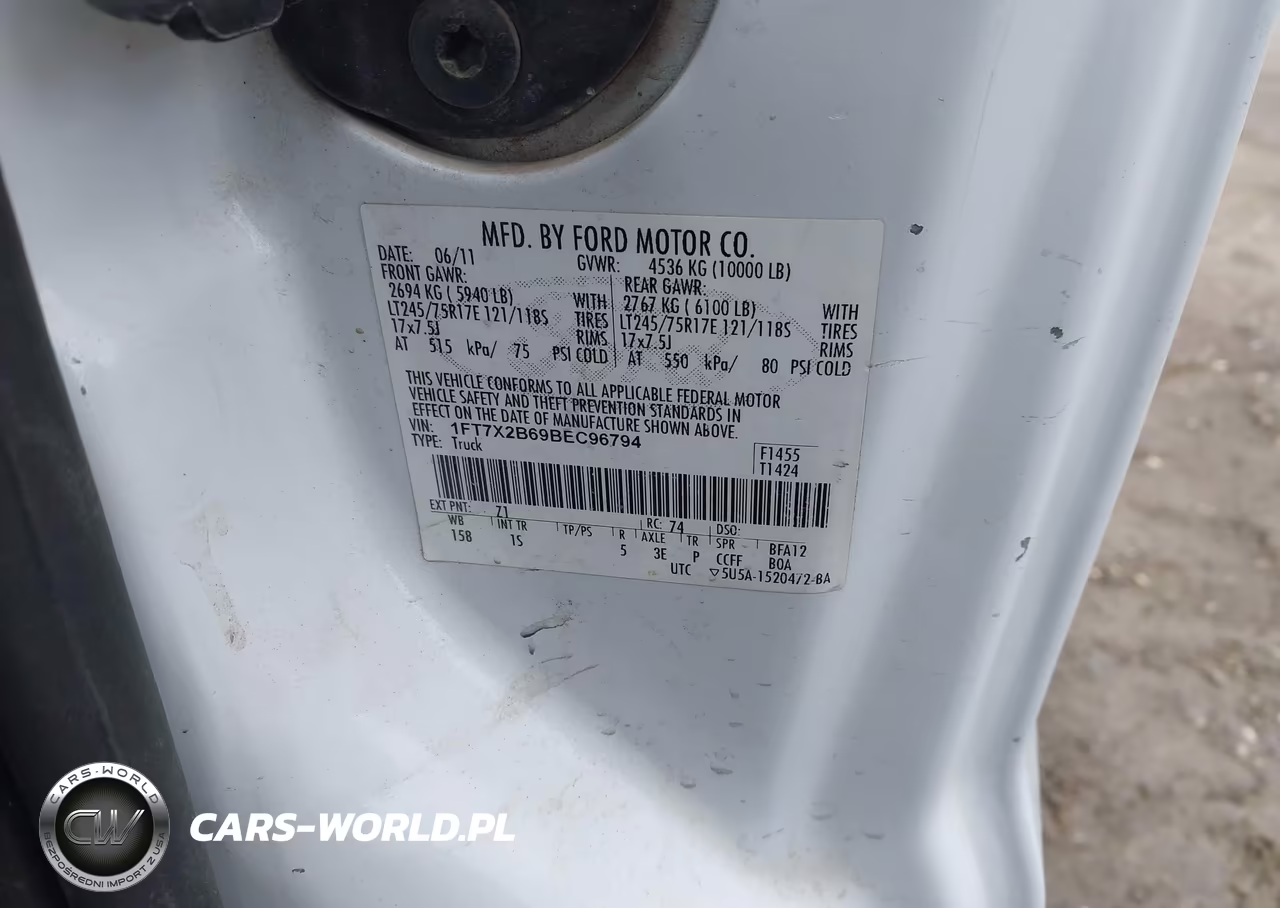 2011 Ford F-250 Xl VIN:1FT7X2B69BEC96794 - 4