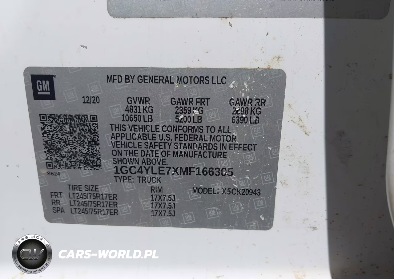 2021 Chevrolet Silverado 2500Hd 4Wd Long Bed Wt VIN:1GC4YLE7XMF166305 - 8