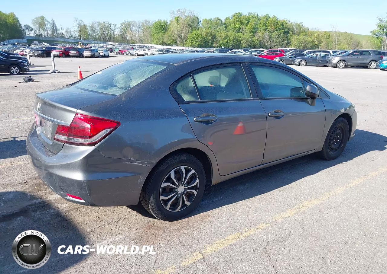 2013 Honda Civic Lx VIN:19XFB2F54DE090155 - 4
