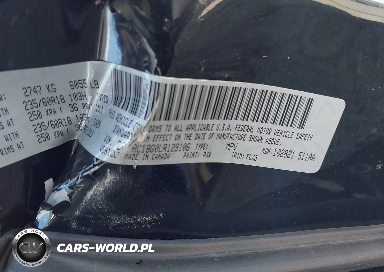 2020 Chrysler Pacifica Touring L VIN:2C4RC1BG0LR129106 - 9