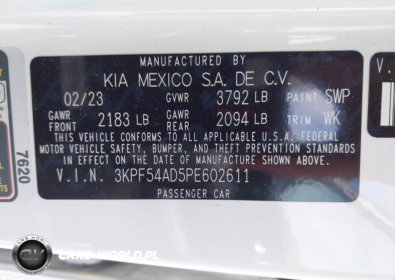 2023 Kia Forte Gt-Line VIN:3KPF54AD5PE602611 - 9