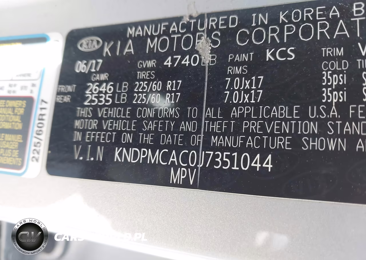2018 Kia Sportage Lx VIN:KNDPMCAC0J7351044 - 9