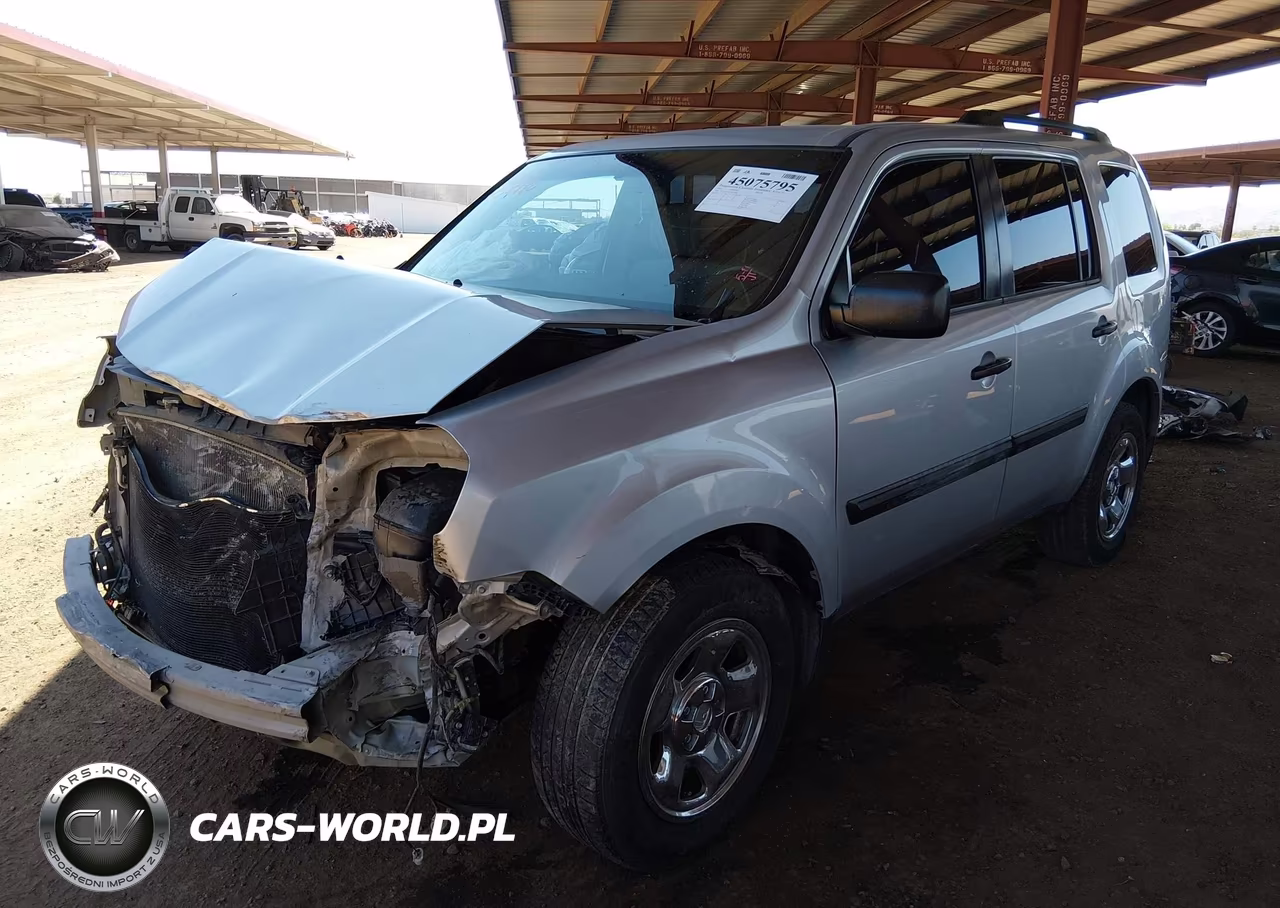 2012 Honda Pilot Lx VIN:5FNYF3H20CB038990 - 2