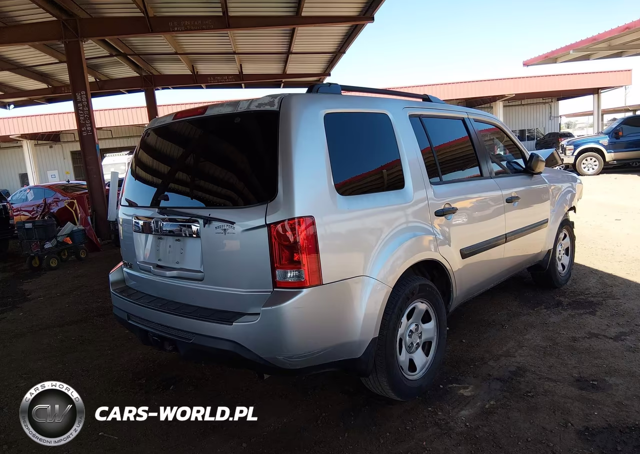 2012 Honda Pilot Lx VIN:5FNYF3H20CB038990 - 4