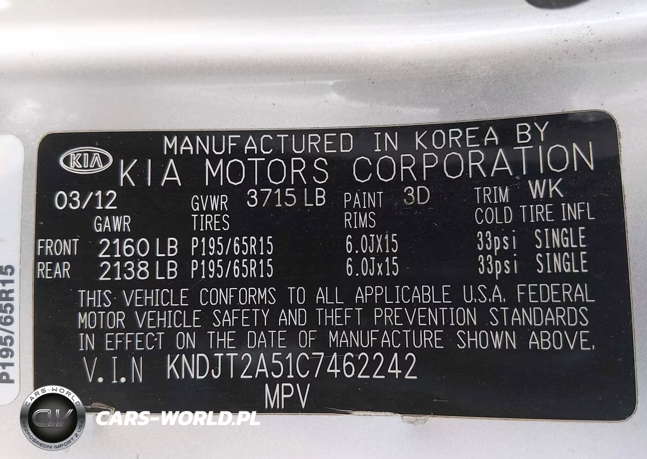 2012 Kia Soul VIN:KNDJT2A51C7462242 - 9