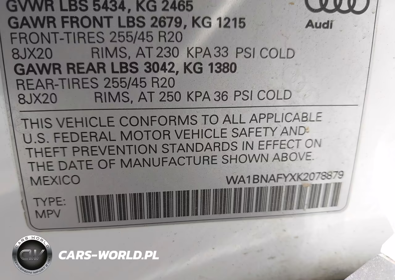 2019 Audi Q5 45 Premium VIN:WA1BNAFYXK2078879 - 9