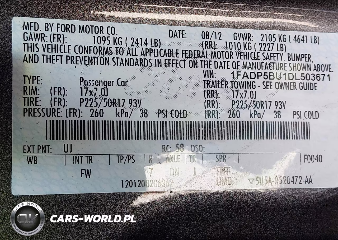 2013 Ford C-Max Hybrid Sel VIN:1FADP5BU1DL503671 - 9