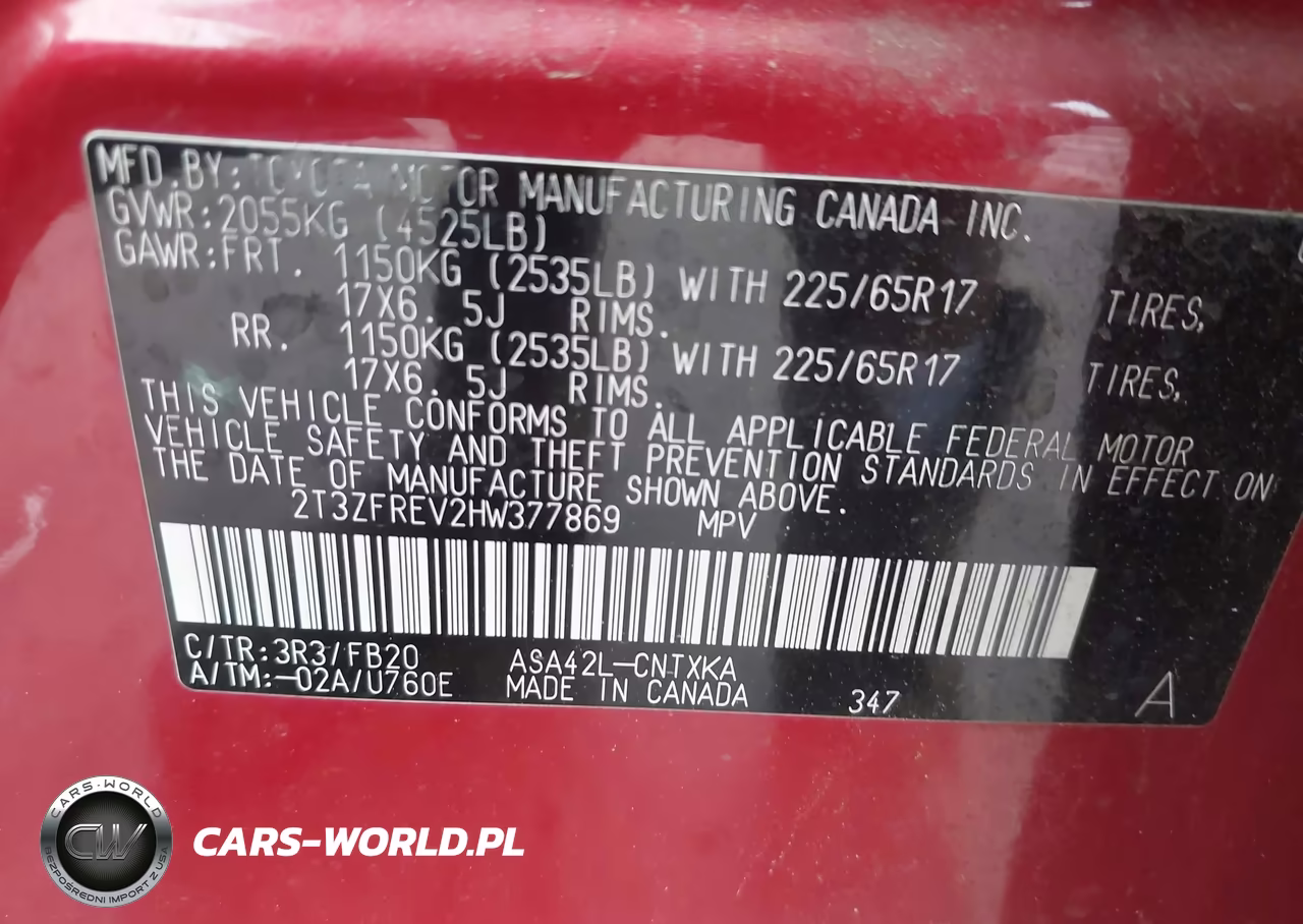 2017 Toyota Rav4 Le VIN:2T3ZFREV2HW377869 - 9