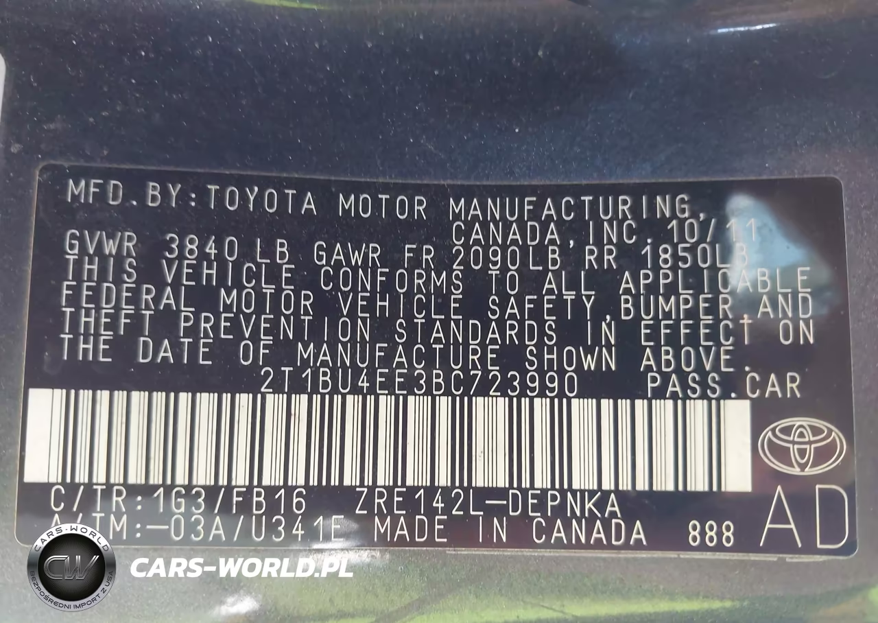 2011 Toyota Corolla Le VIN:2T1BU4EE3BC723990 - 9
