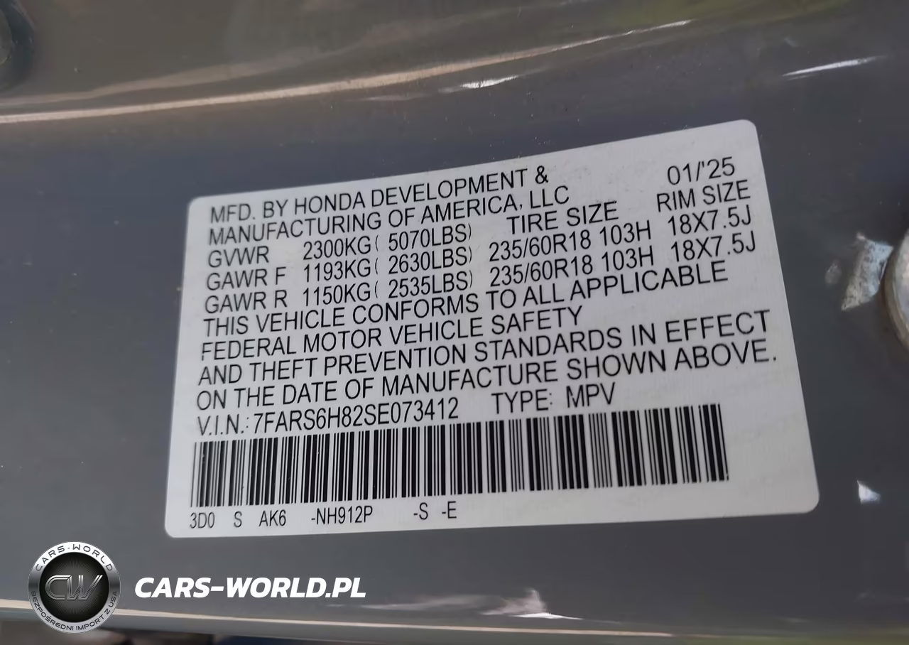2025 Honda Cr-V Hybrid Sport-L VIN:7FARS6H82SE073412 - 9