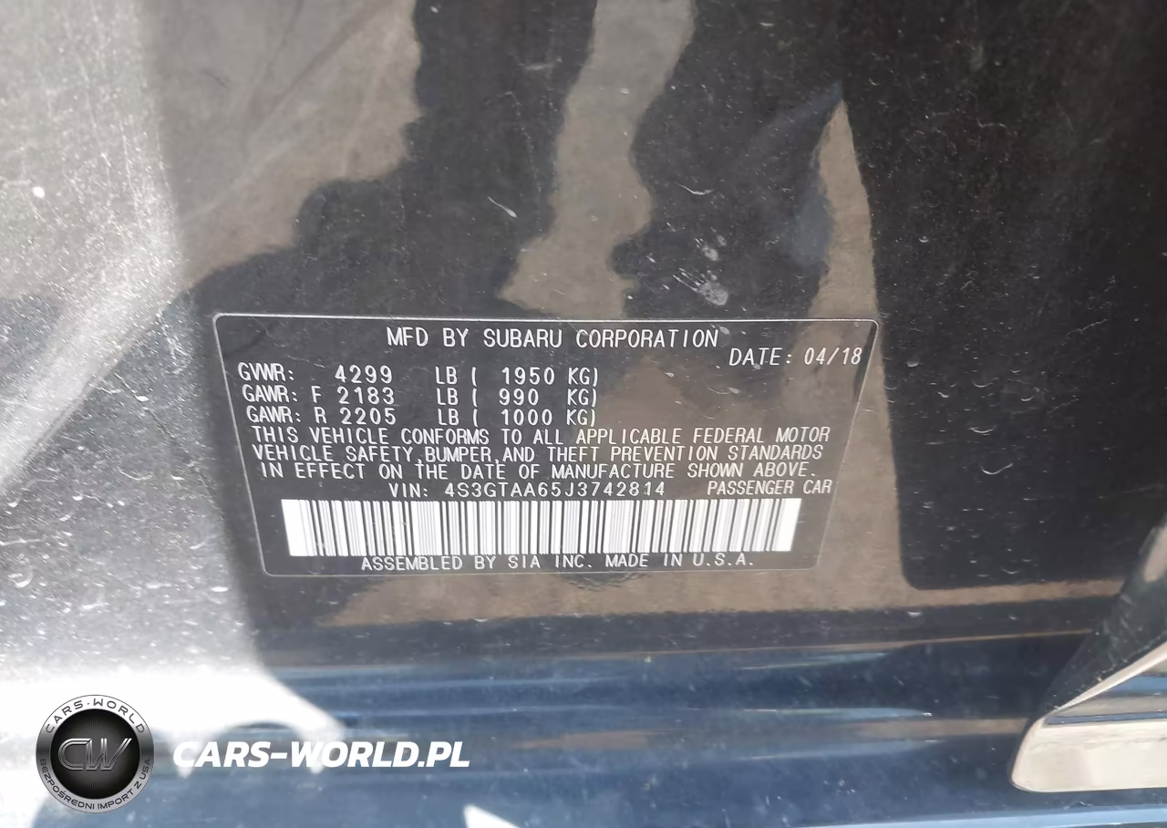 2018 Subaru Impreza 2.0I VIN:4S3GTAA65J3742814 - 9