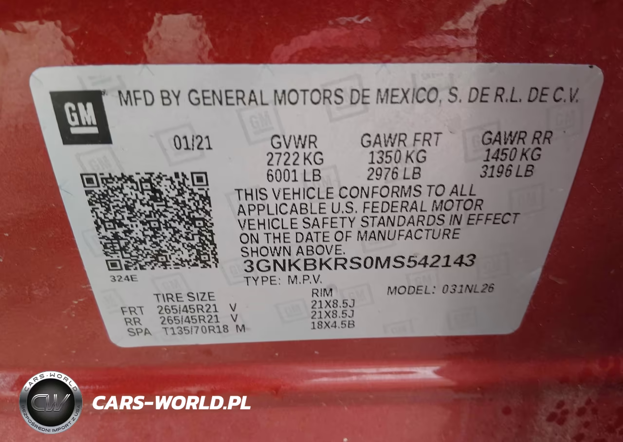 2021 Chevrolet Blazer Awd Rs VIN:3GNKBKRS0MS542143 - 9