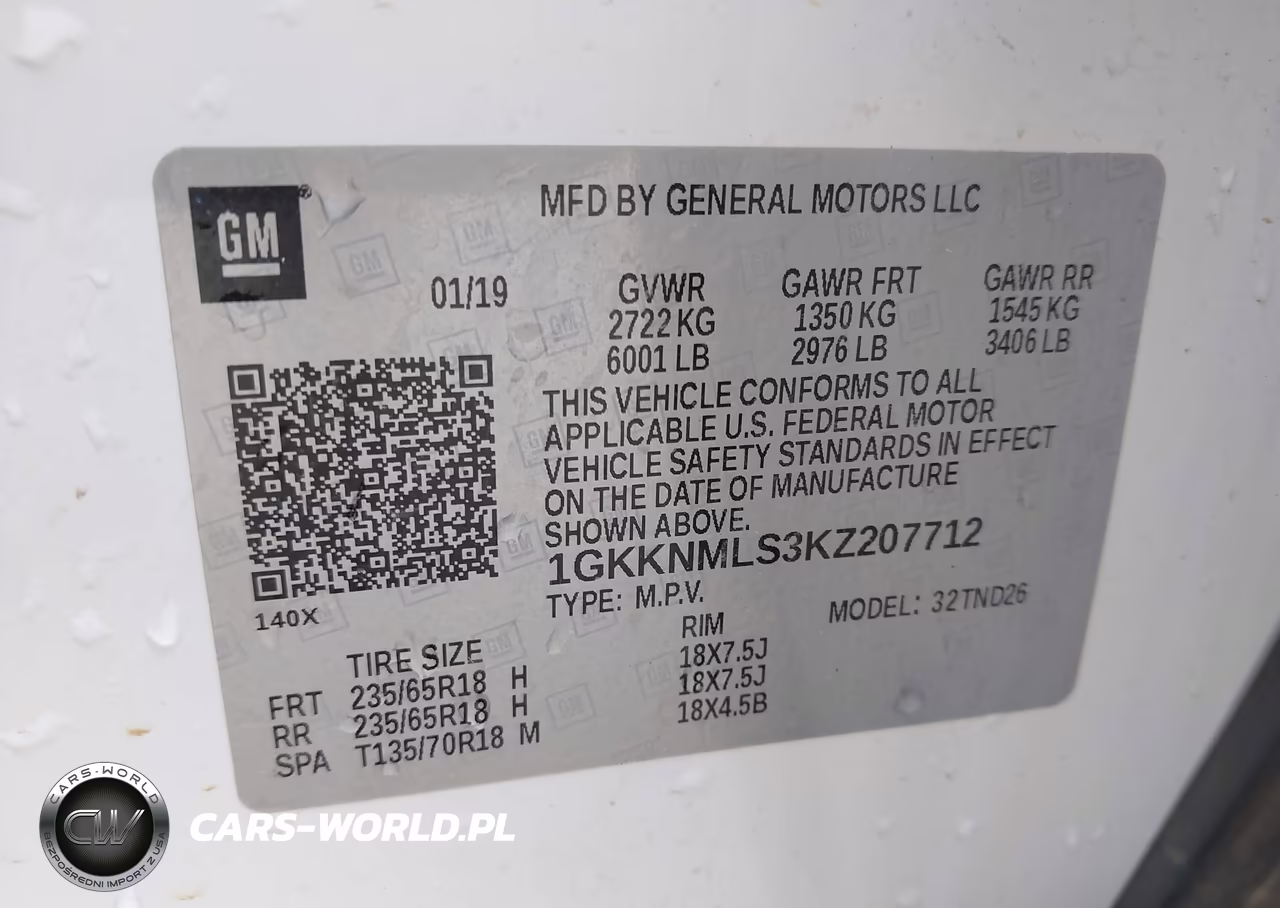 2019 GMC Acadia Slt-1 VIN:1GKKNMLS3KZ207712 - 9