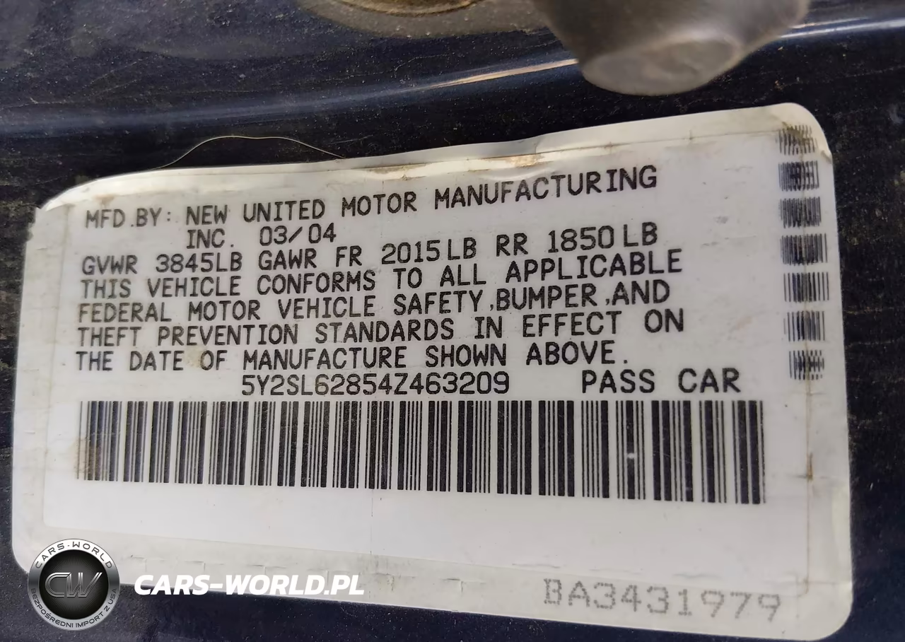 2004 Pontiac Vibe VIN:5Y2SL62854Z463209 - 9