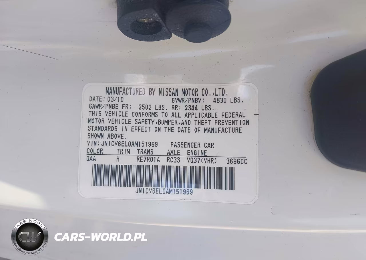 2010 Infiniti G37X VIN:JN1CV6EL0AM151969 - 9