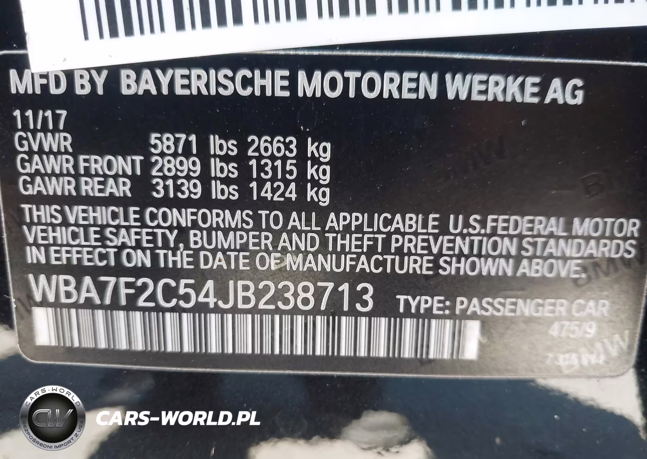 2018 BMW Alpina B7 xDrive VIN:WBA7F2C54JB238713 - 9