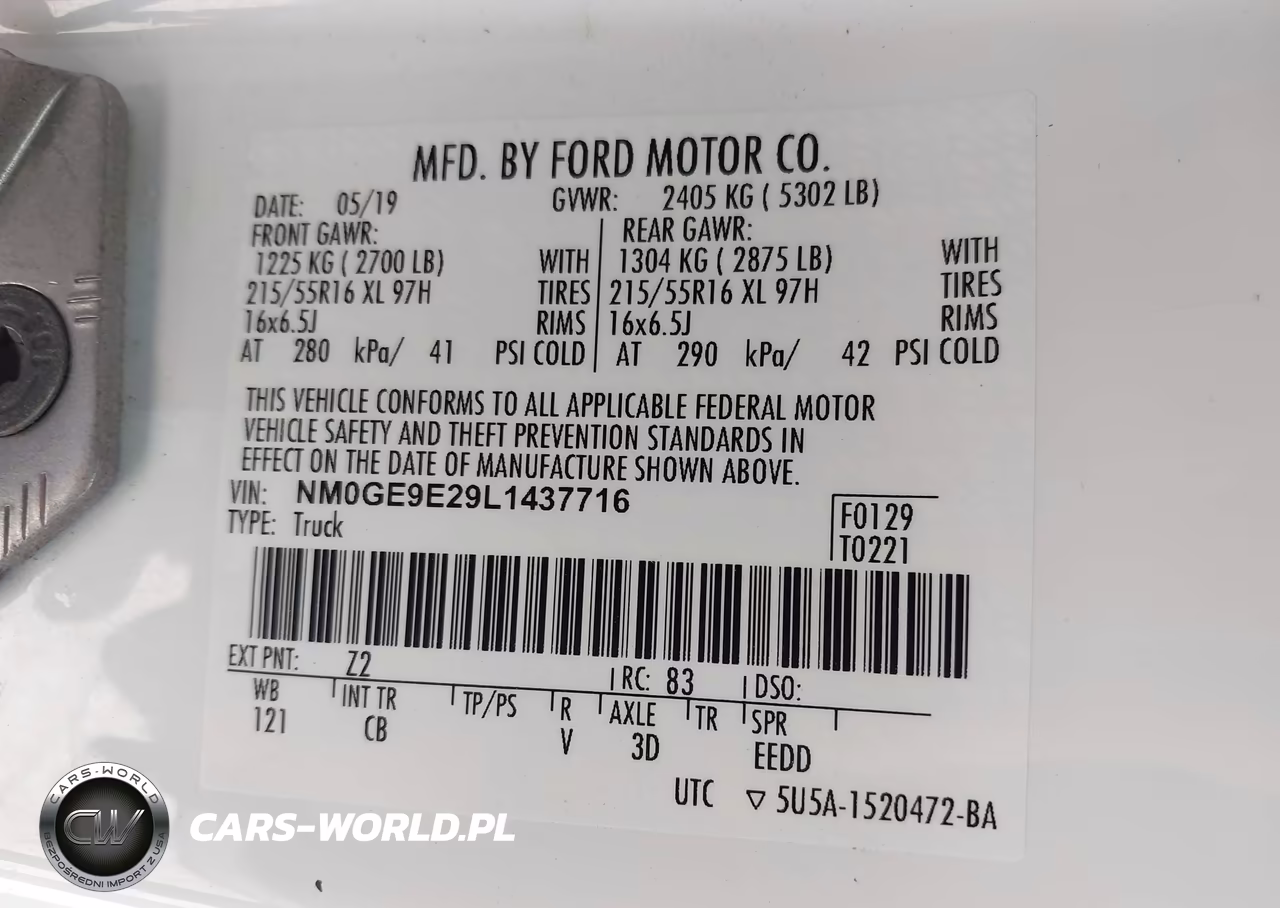 2020 Ford Transit Connect Xl Passenger VIN:NM0GE9E29L1437716 - 9