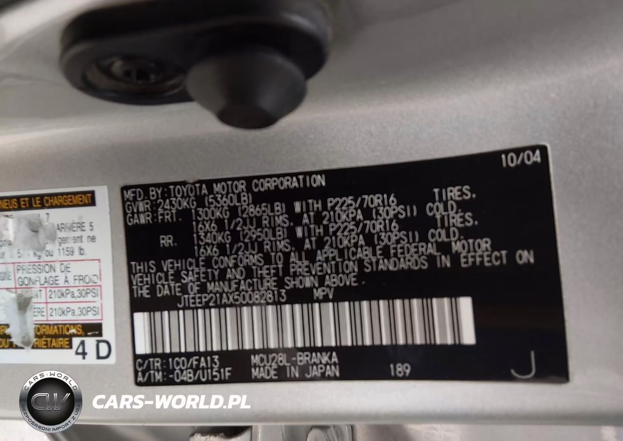 2005 Toyota Highlander V6 VIN:JTEEP21AX50082813 - 9