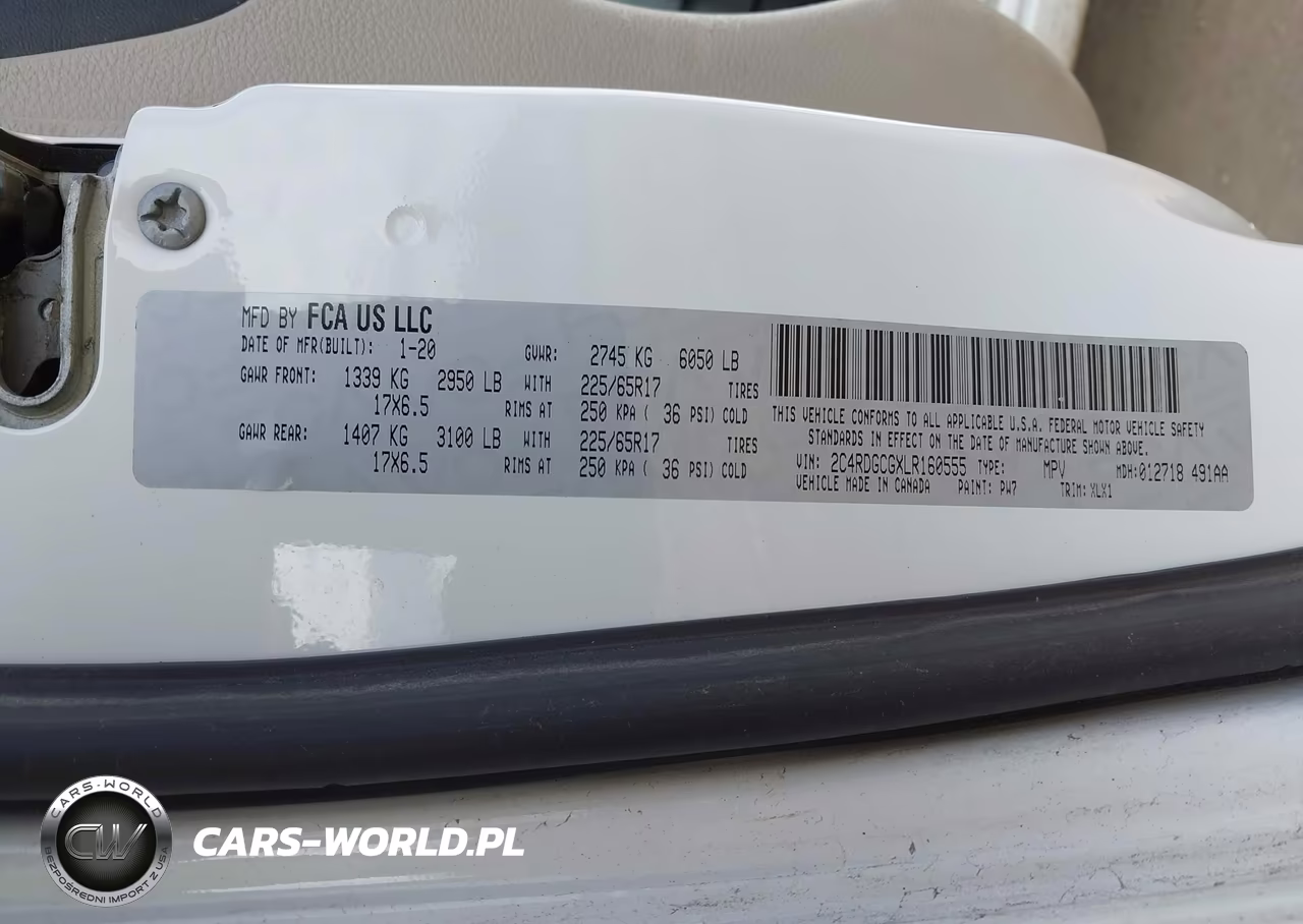 2020 Dodge Grand Caravan Sxt VIN:2C4RDGCGXLR160555 - 9
