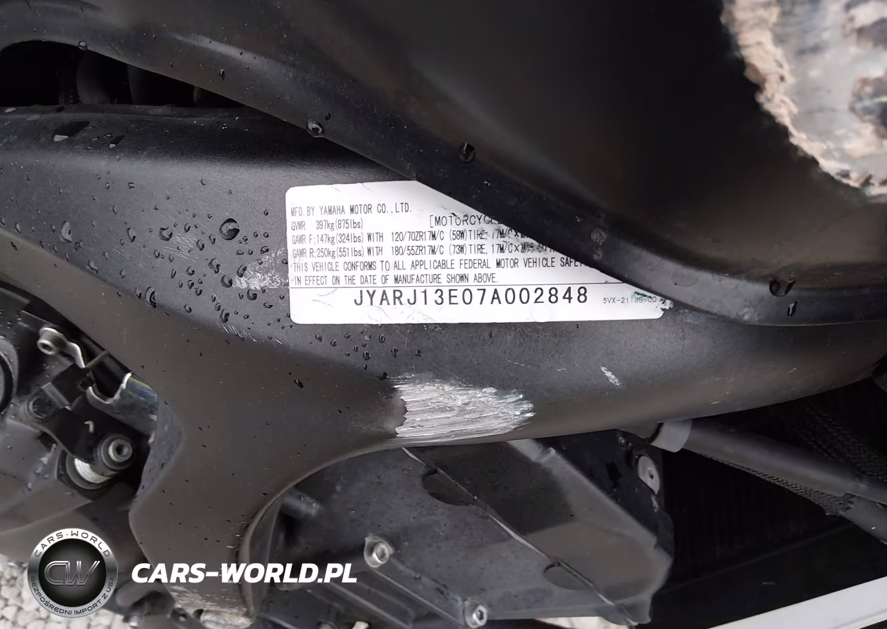 2007 Yamaha Fz6 Shg VIN:JYARJ13E07A002848 - 10