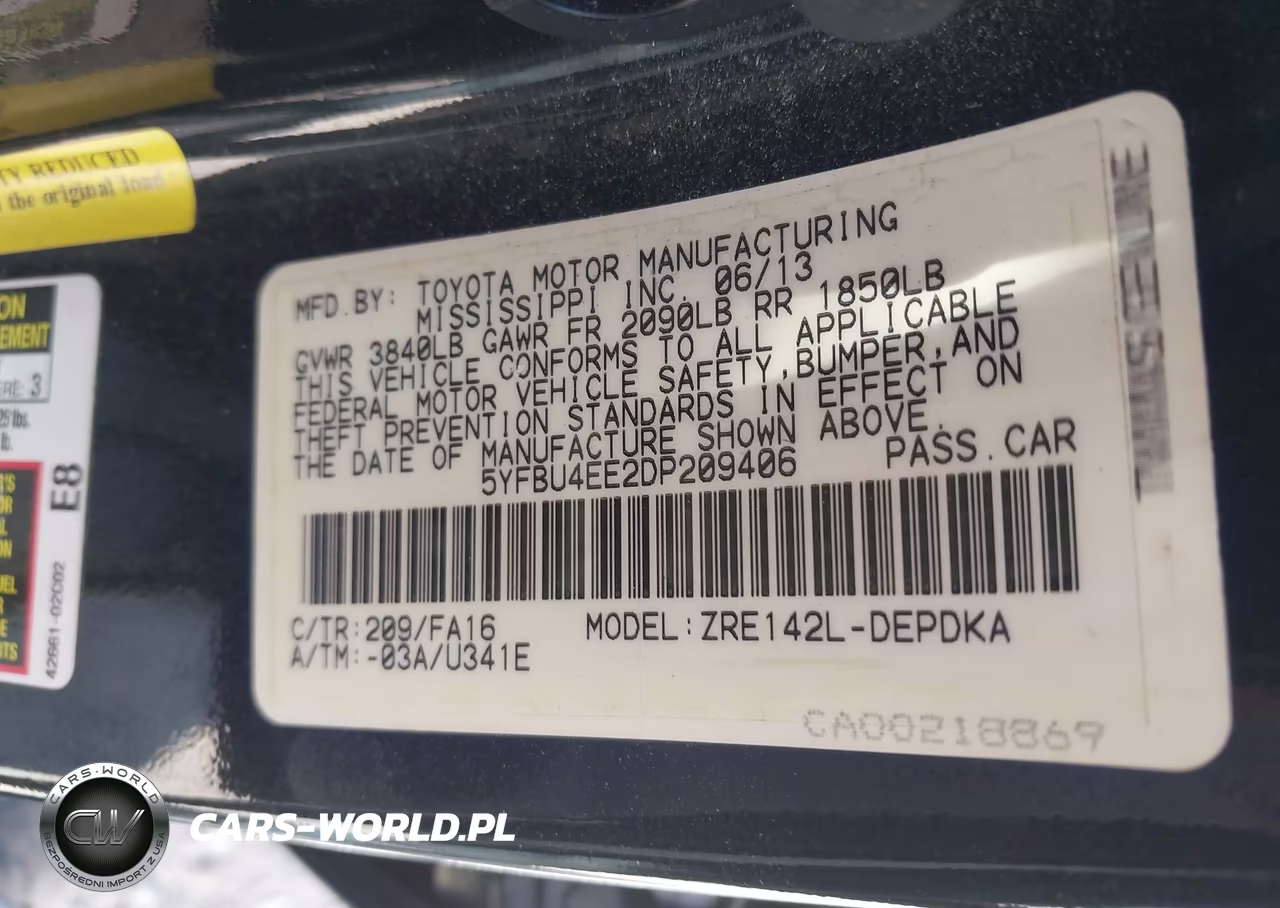 2013 Toyota Corolla L VIN:5YFBU4EE2DP209406 - 9