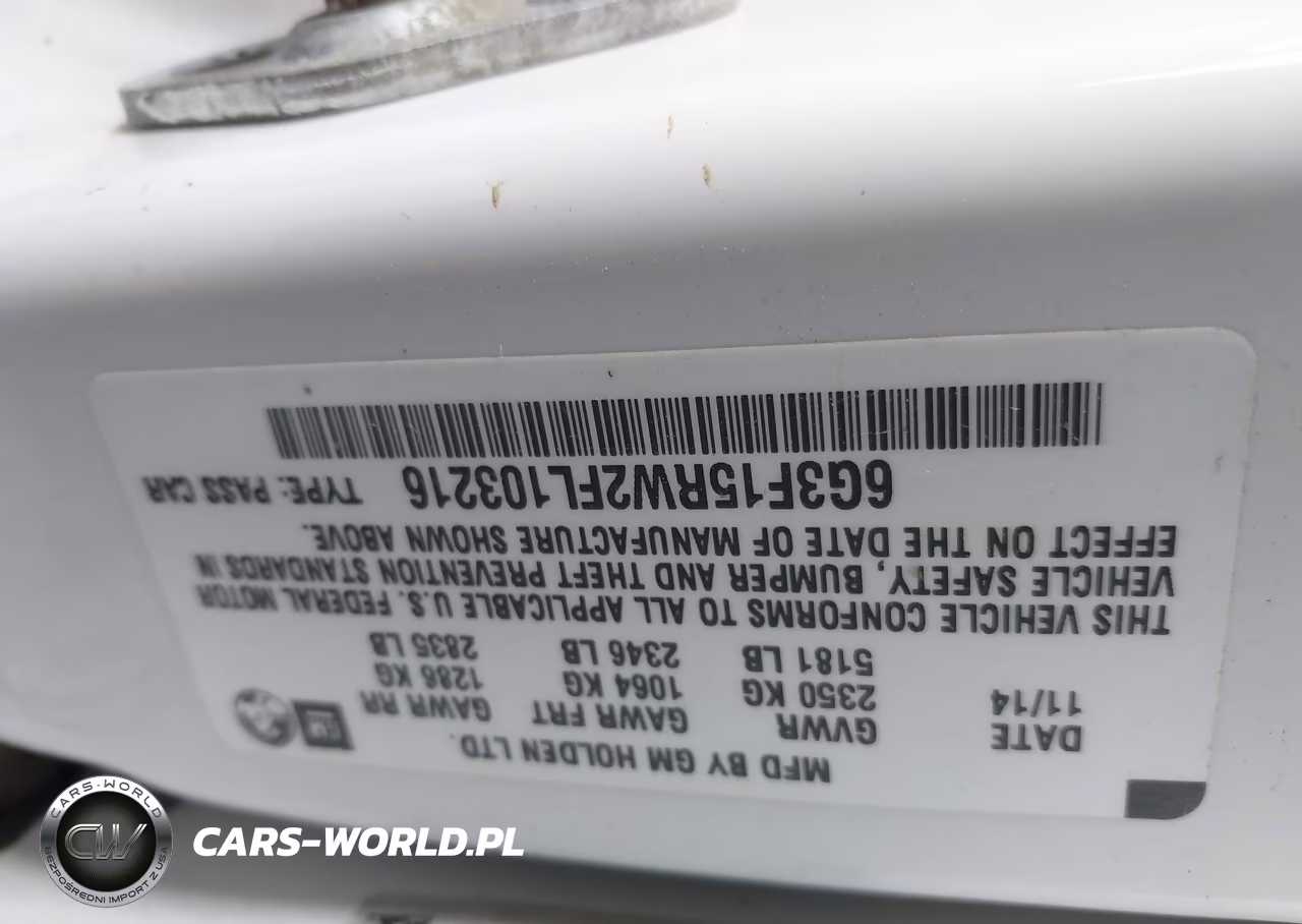 2015 Chevrolet Ss VIN:6G3F15RW2FL103216 - 9