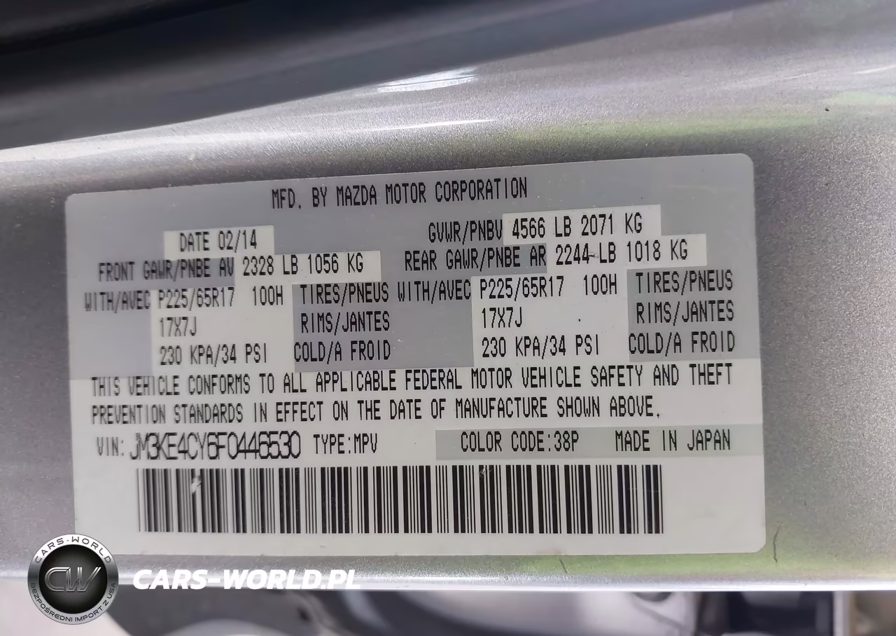 2015 Mazda Cx-5 Touring VIN:JM3KE4CY6F0446530 - 9