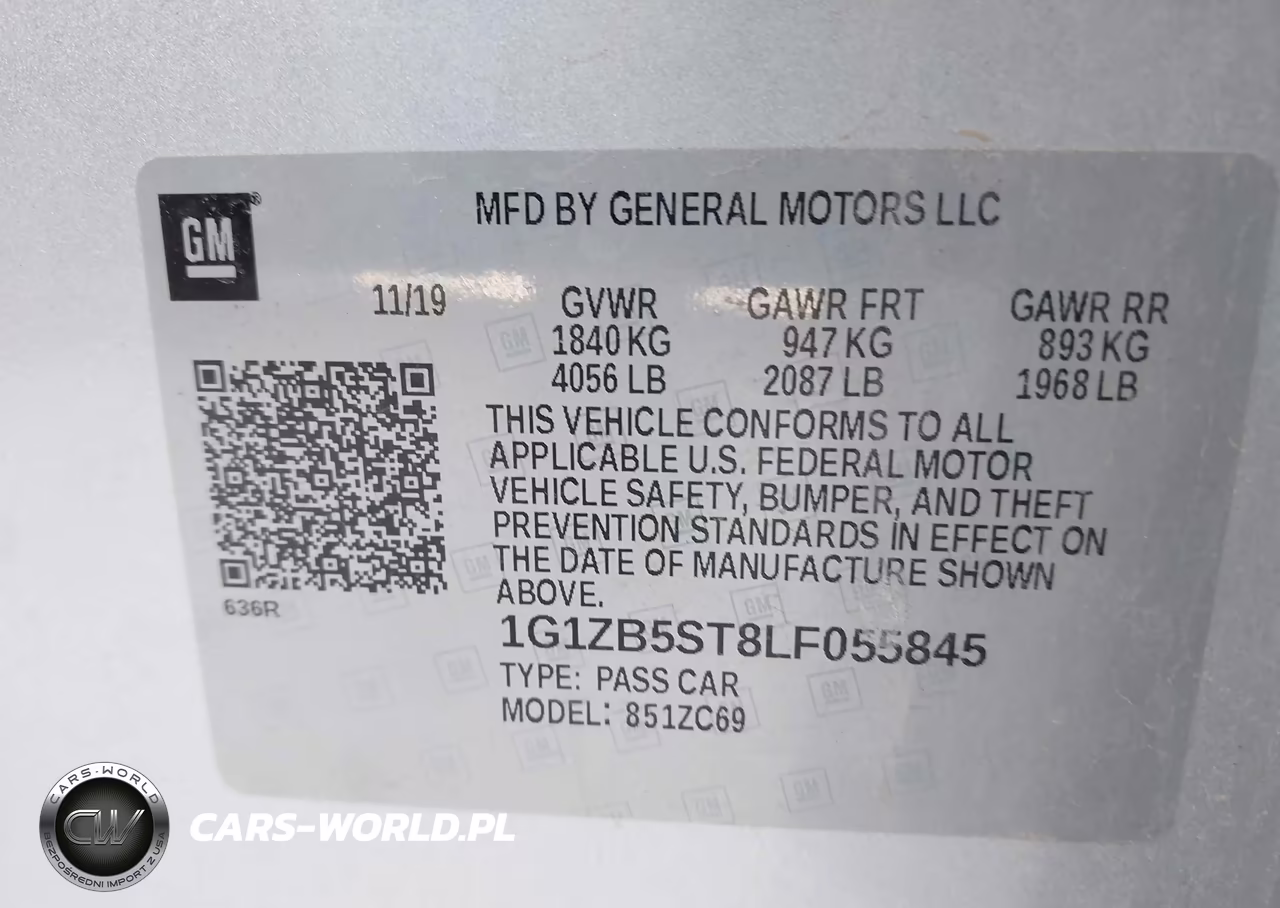 2020 Chevrolet Malibu Fwd Ls VIN:1G1ZB5ST8LF055845 - 9