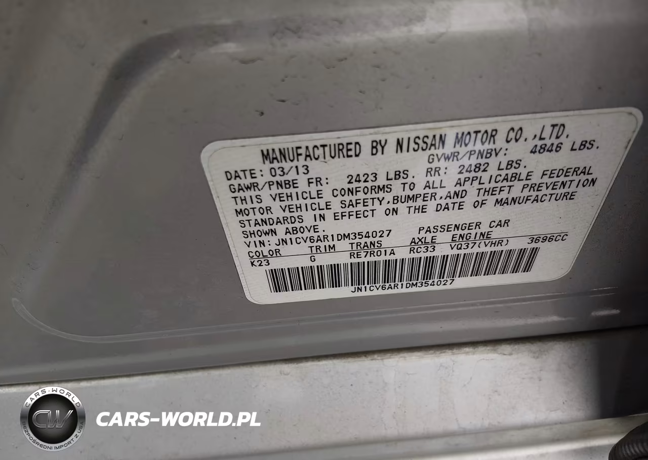 2013 Infiniti G37X VIN:JN1CV6AR1DM354027 - 9
