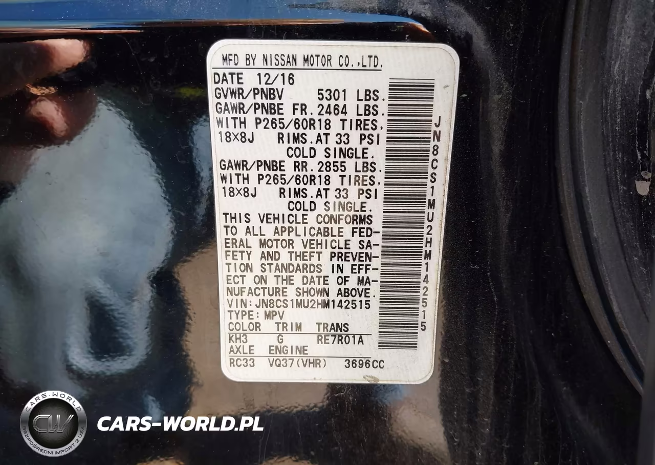 2017 Infiniti Qx70 VIN:JN8CS1MU2HM142515 - 9